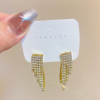 Foto 3 | Aretes Largos Funbu Dorados para Mujer