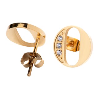 Foto 2 | Aretes LuckyLy RV10-O color Dorado con Baño de Oro 18k - Letra O