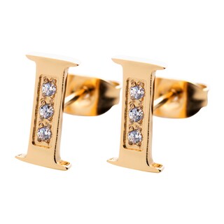 Foto 1 | Aretes LuckyLy RV10-I color Dorado con Baño de Oro 18k - Letra I