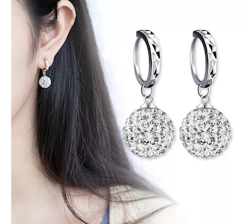 Foto 4 | Aretes de Plata BELUG color Plata para Mujer