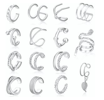 Foto 1 | Aretes Ajustables Funbu color Plata 15 Piezas para Mujer