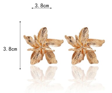Foto 2 | Aretes de Flor Funbu de Metal Vintage Negros