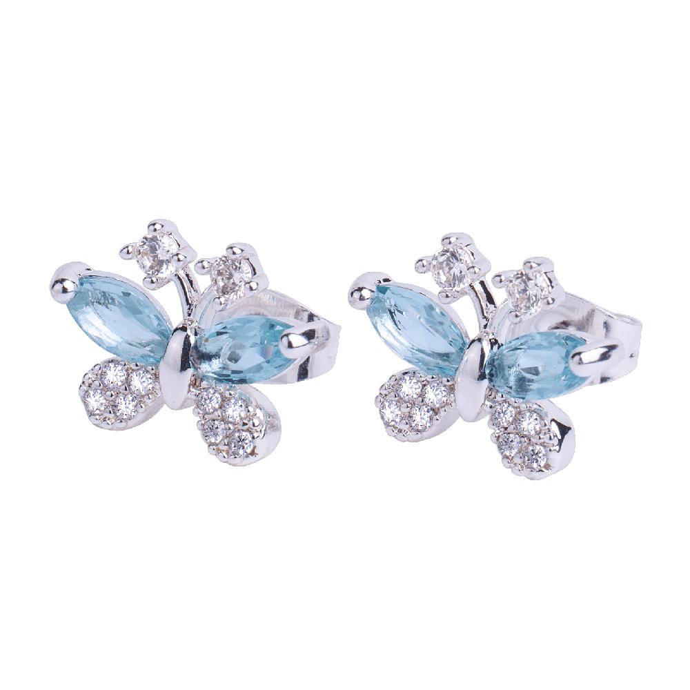 Aretes para Mujer de Mariposa Luckyly, Modelo Gina Plata