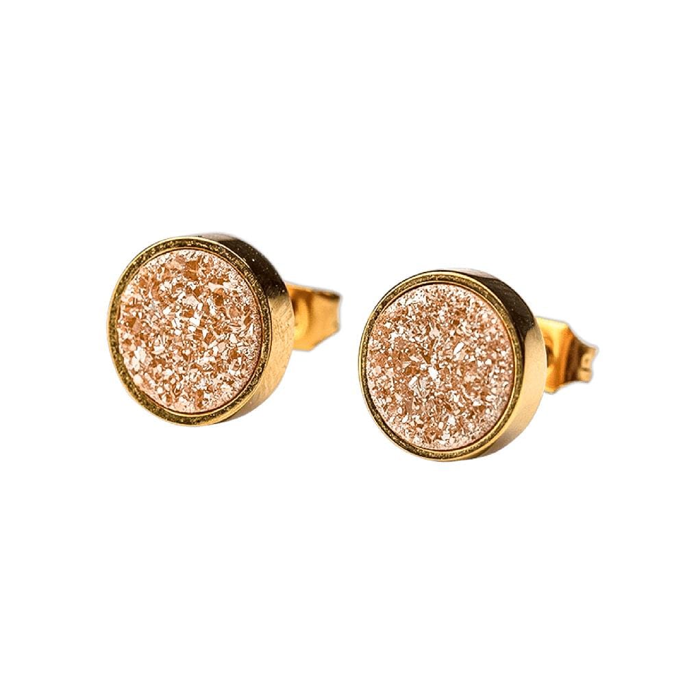 Aretes con Piedras Luckyly Anya Doradas  para Mujer $409