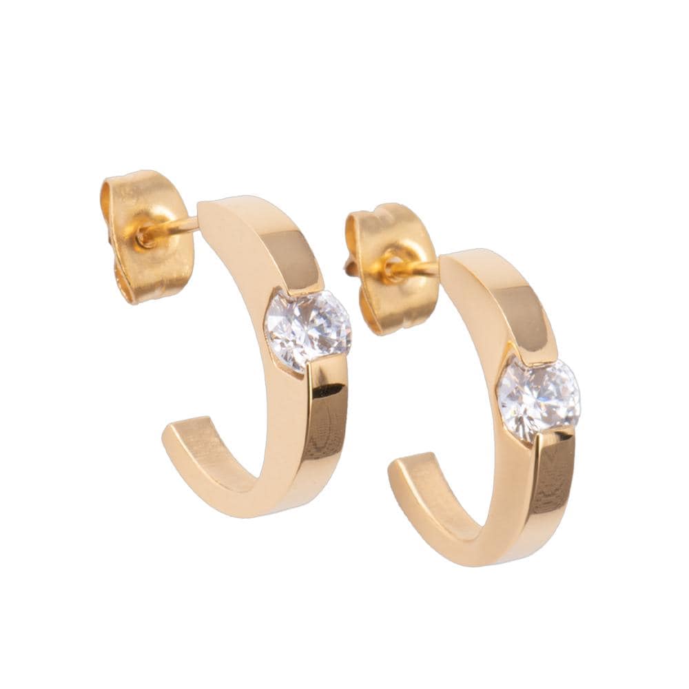 Aretes de Media Luna LuckyLy Gala Doradas para Mujer $339