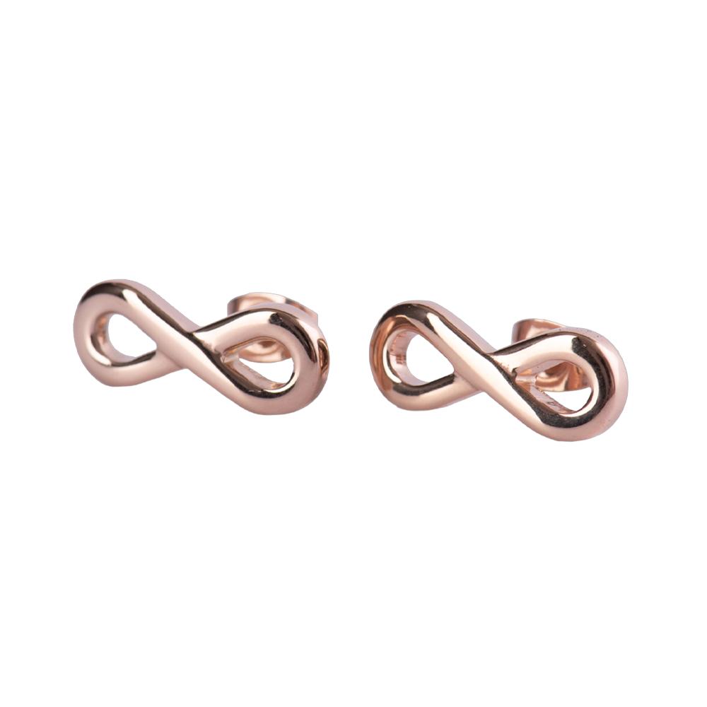 Aretes de Mujer Infinito Luckyly, Modelo Eva Oro Rosa