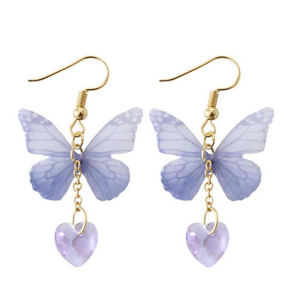 Foto 3 pulgar | Venta Internacional- Aretes Asimétricos de Aleación Diseño de Mariposas