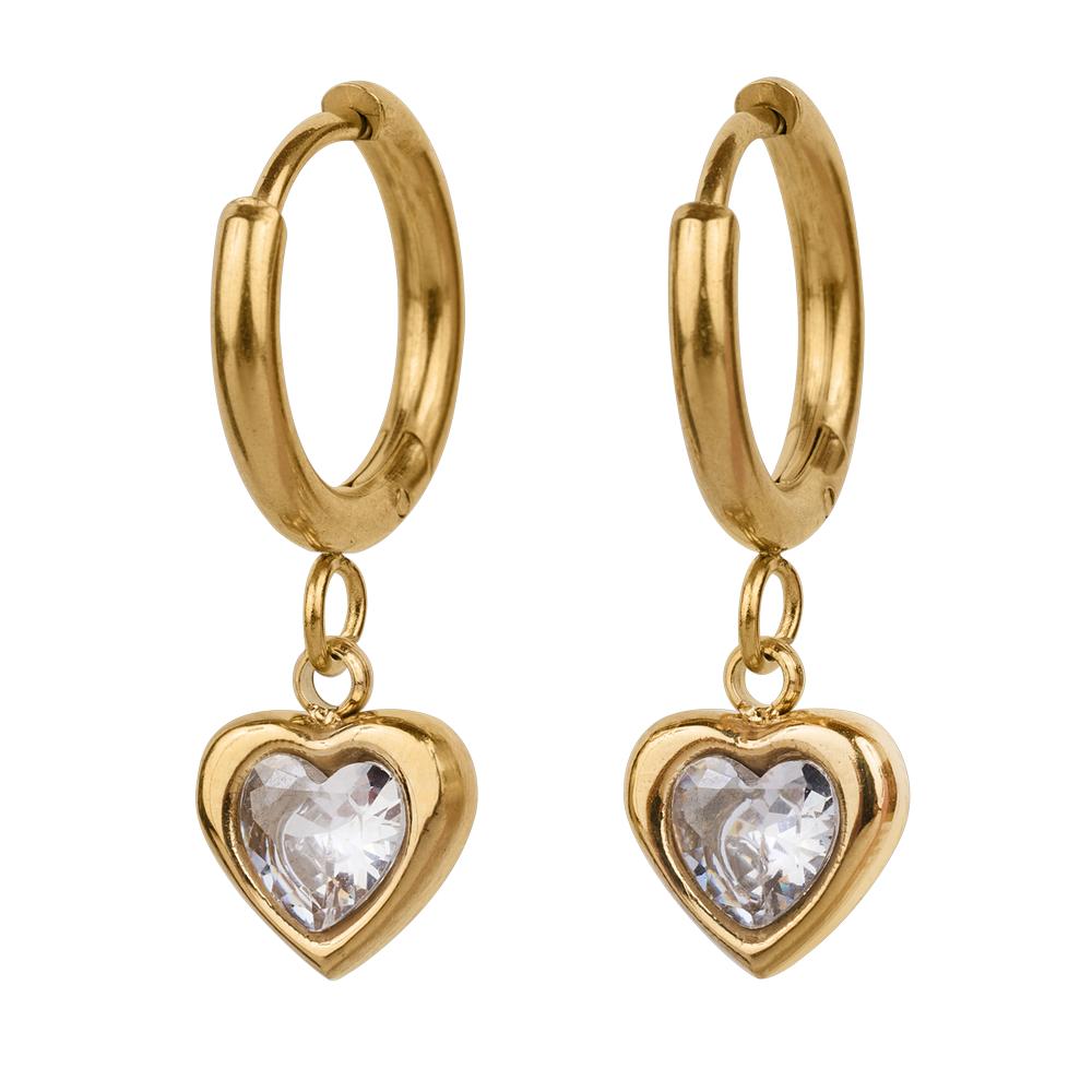 Aretes para Mujer Luckyly Tipo Arracadas con Corazón Dalia