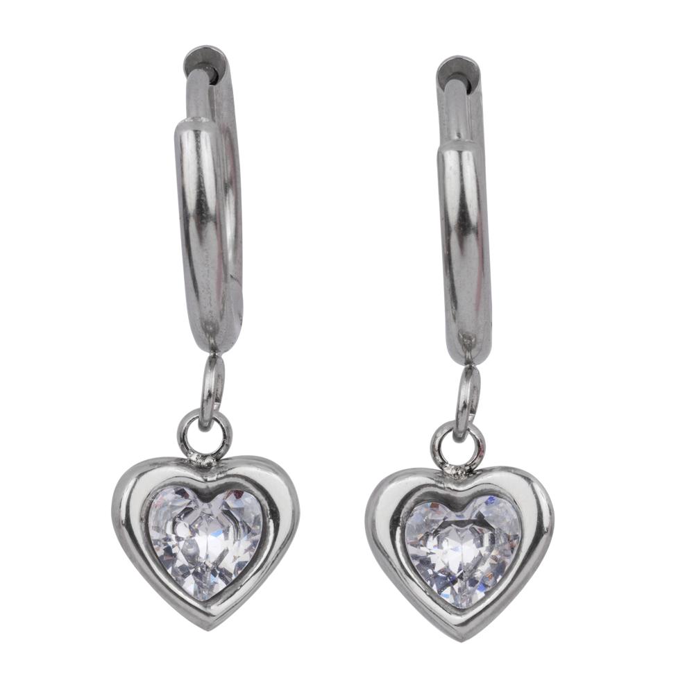 Foto 2 | Aretes para Mujer Luckyly Corazón Tipo Arracadas Dalia