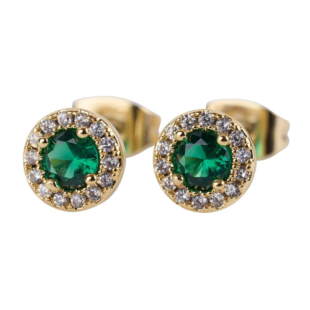 Aretes para Mujer Luckyly con Zirconias Verdes $399