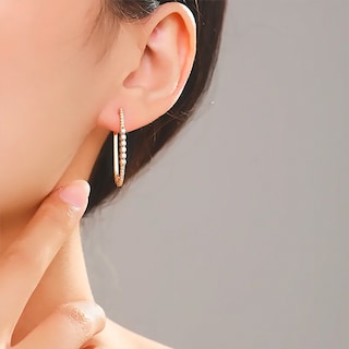 Foto 3 | Aretes Huggies Grande Empedrado