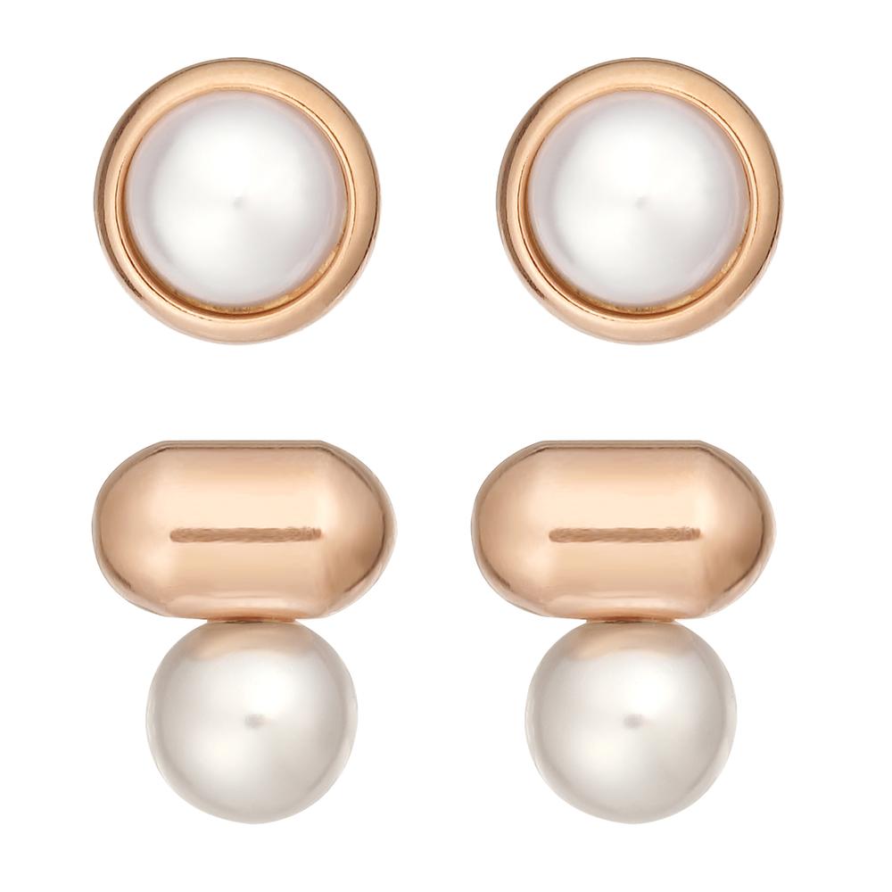 Set de Aretes de Acero Inoxidable Enso Eje3306g Dorados para Mujer 