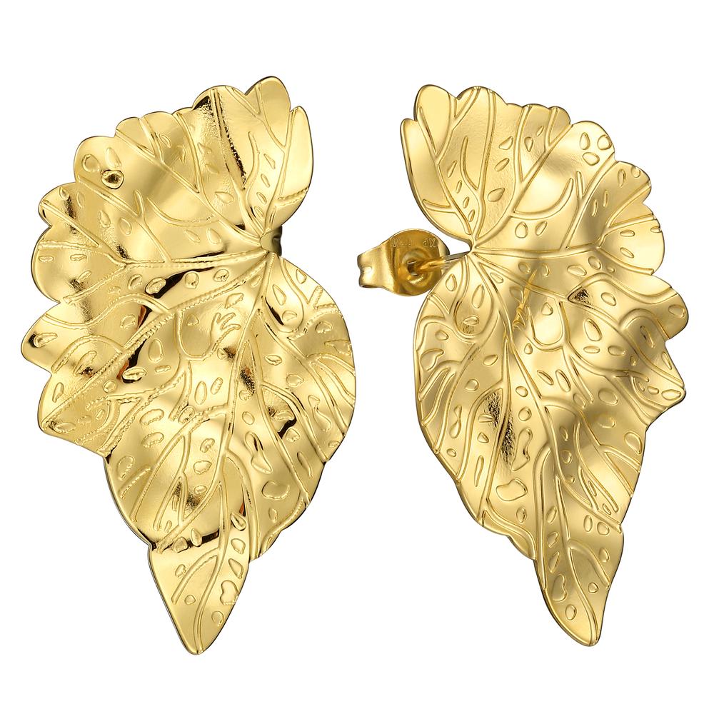 Aretes De Acero Inoxidable Enso Para Dama Eicb232111g Dorado