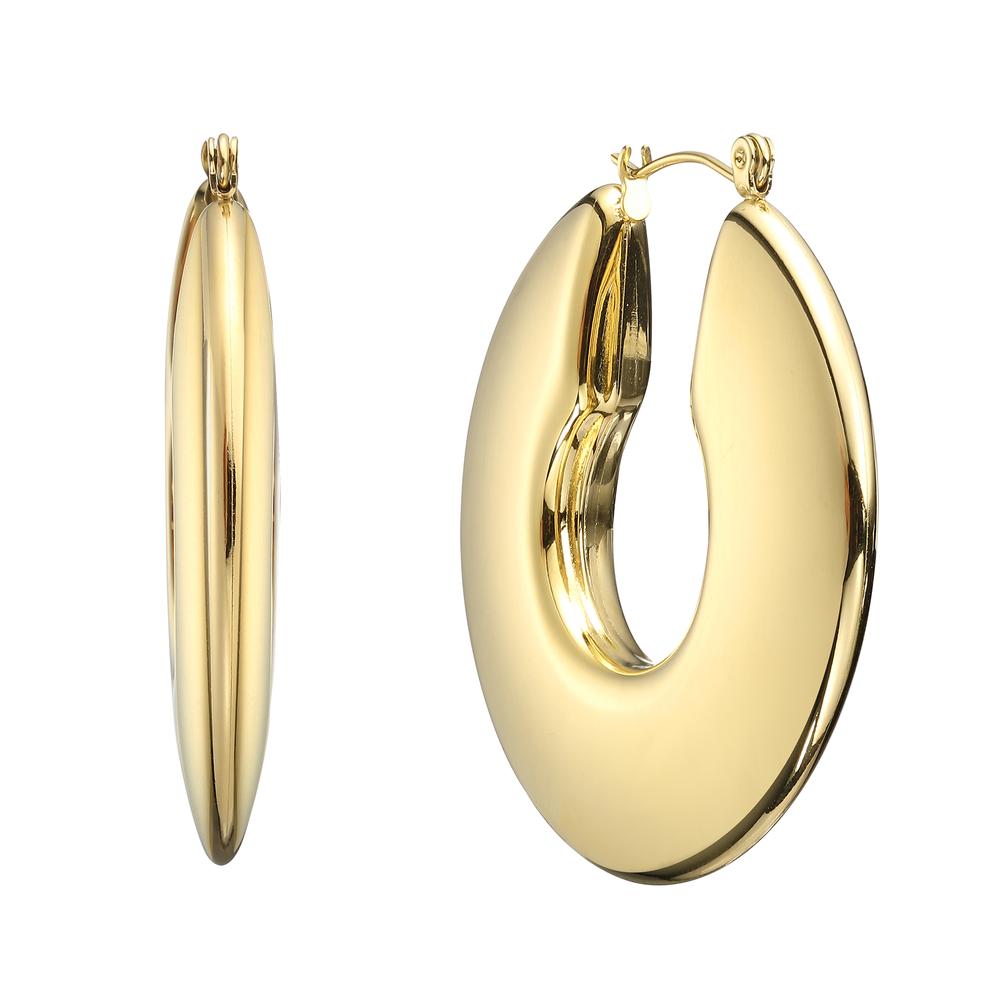 Aretes De Acero Inoxidable Enso Para Dama Eicn232105g Dorado