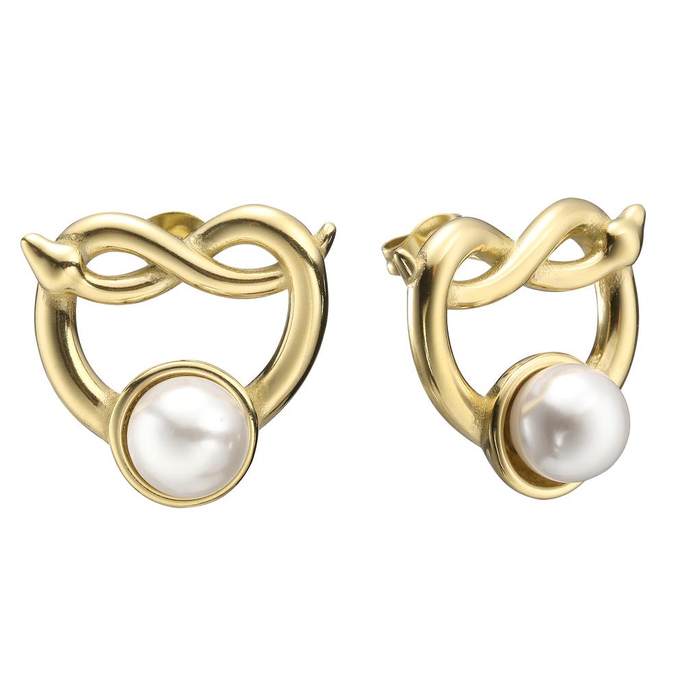 Aretes De Acero Inoxidable Enso Para Dama Eicb232137g Dorado