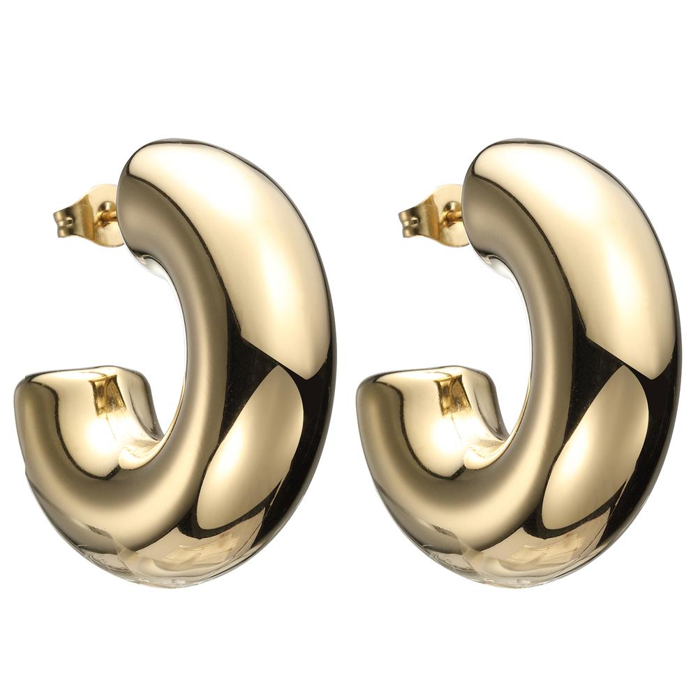 Foto 3 | Aretes De Acero Inoxidable Enso Para Dama Eicn232102g Dorado