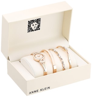 Foto 2 | Set de Reloj y Pulseras Anne Klein para Mujer con Detalles en Cristal 4 Piezas - Venta Internacional