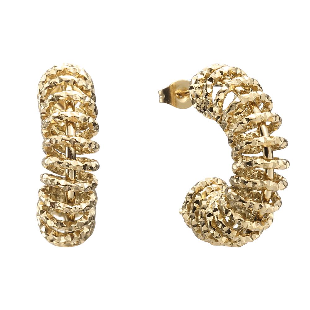 Aretes De Acero Inoxidable Enso Para Dama Eice232119g Dorado