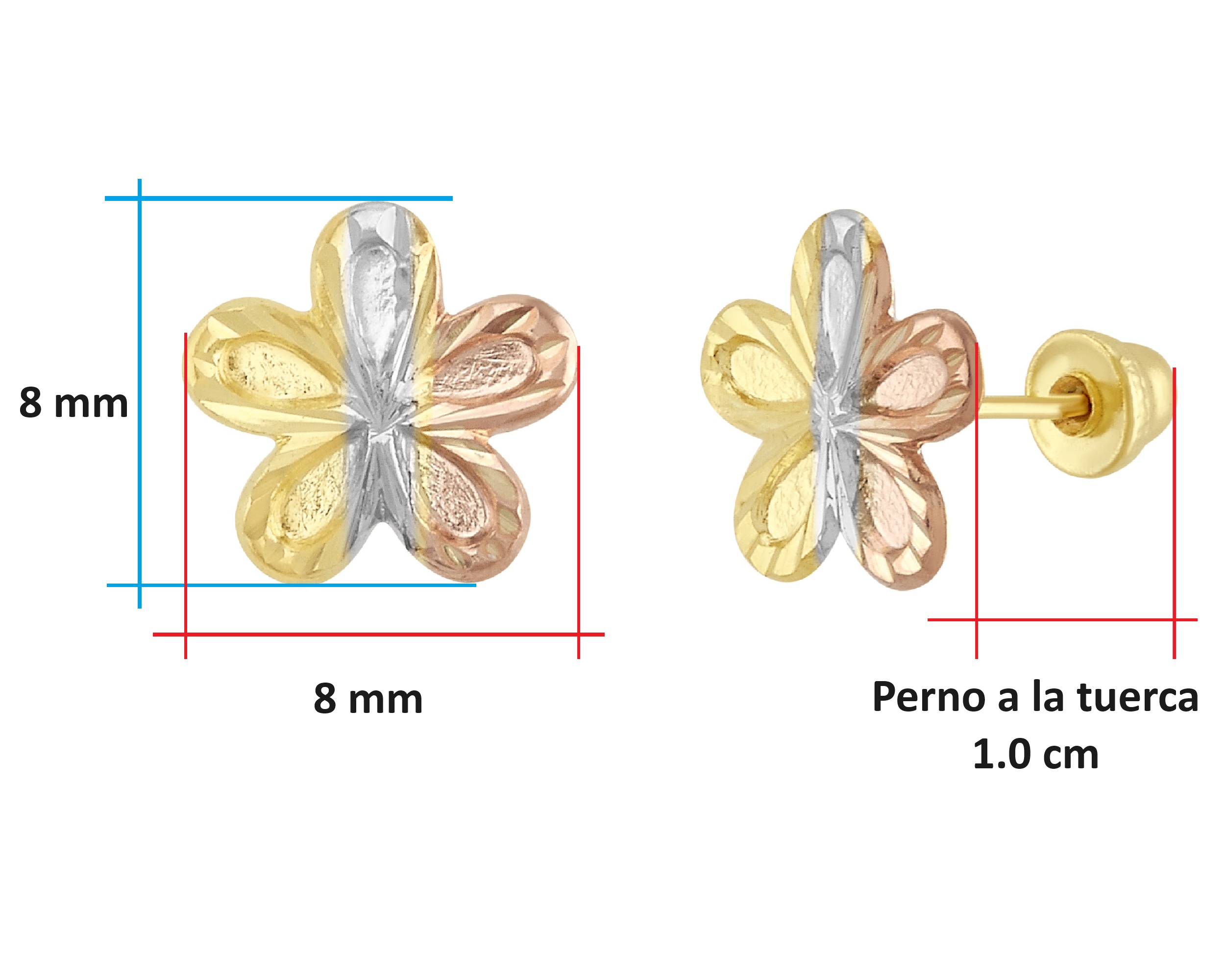 Foto 6 | Broquel Flor Florentina Horoz Oro 10k C504