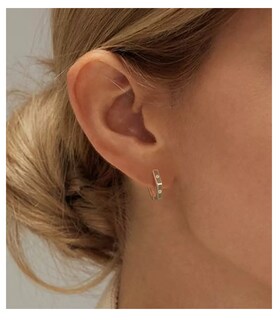 Foto 3 | Aretes De Laminado De Oro 14k Para Mujer Belug 6 Pares
