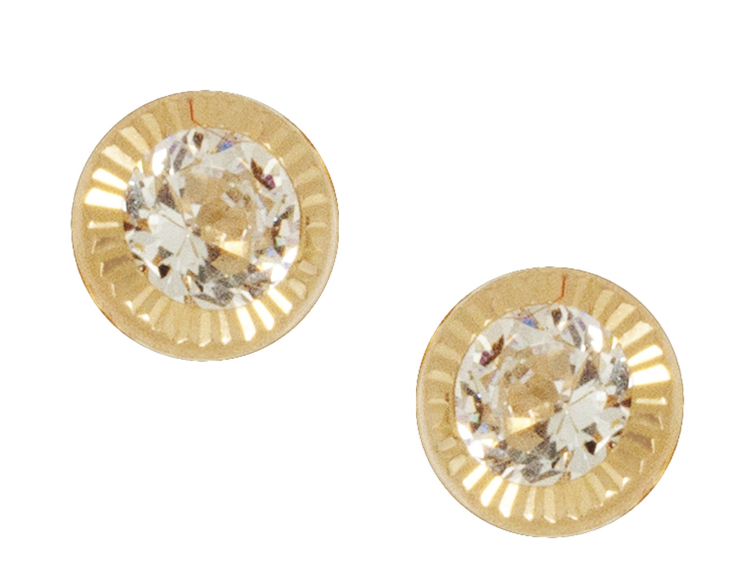 Foto 1 | Broquel Circulo Diamantado 4mm Horoz 10k C1147