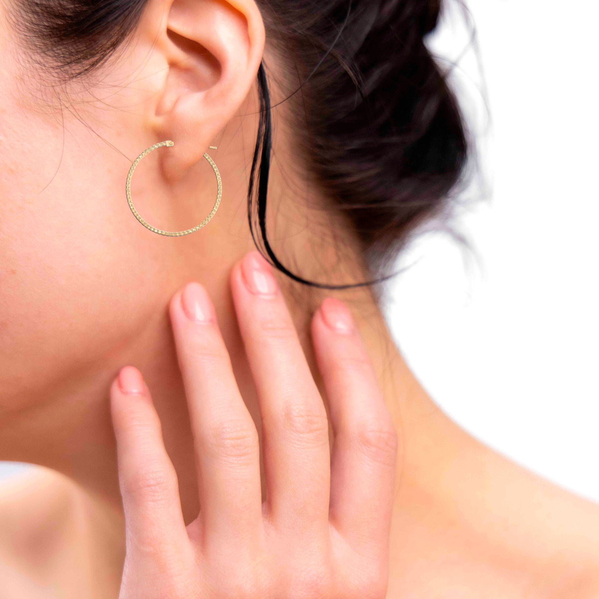 Foto 3 pulgar | Arracadas de Oro de 14k para Mujer