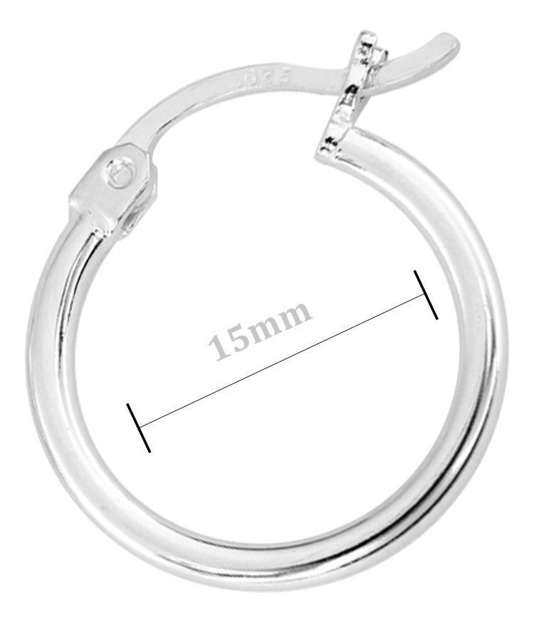 Foto 6 pulgar | Arete Arracada De Plata Ley 925 Para Mujer