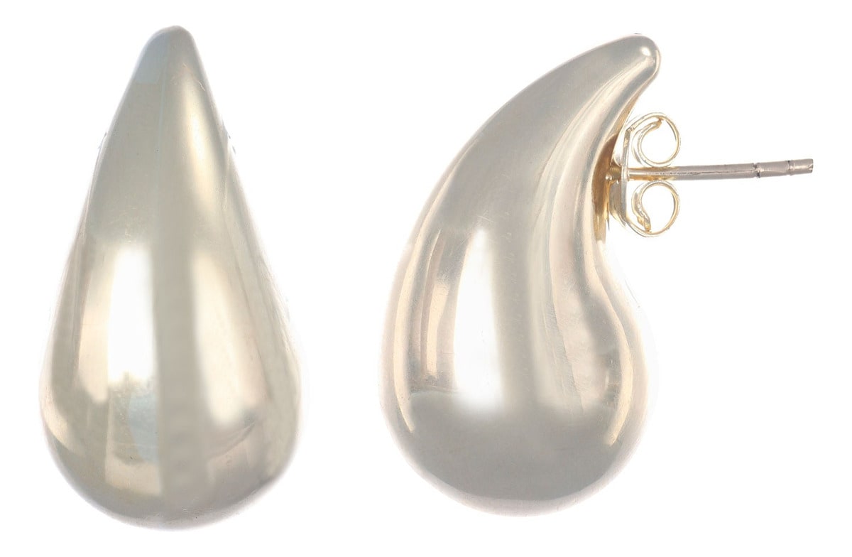 Arete  De Oro 10k En Forma De Gota De 15mm $5,099