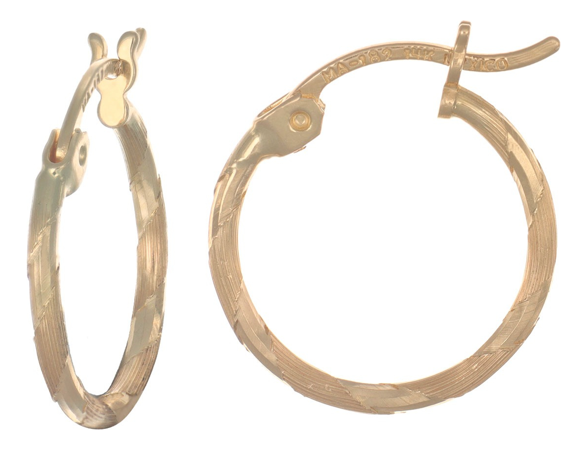 Foto 2 pulgar | Arracadas de Oro de 14k para Mujer