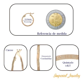 Foto 4 | Arracadas de Oro de 14k para Mujer