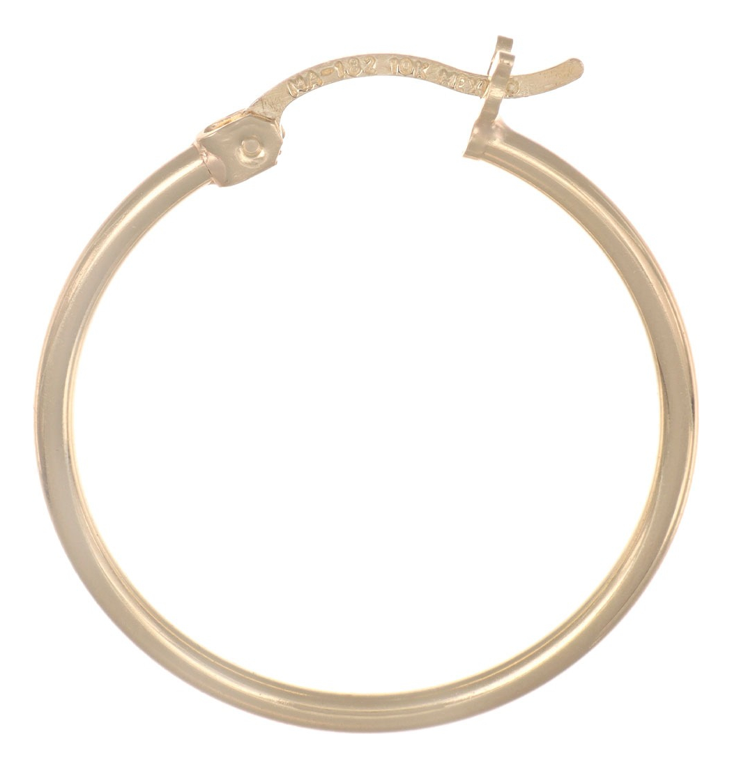 Foto 7 pulgar | Arete Arracada Para Mujer De Oro Puro De 14k Medida 25mm