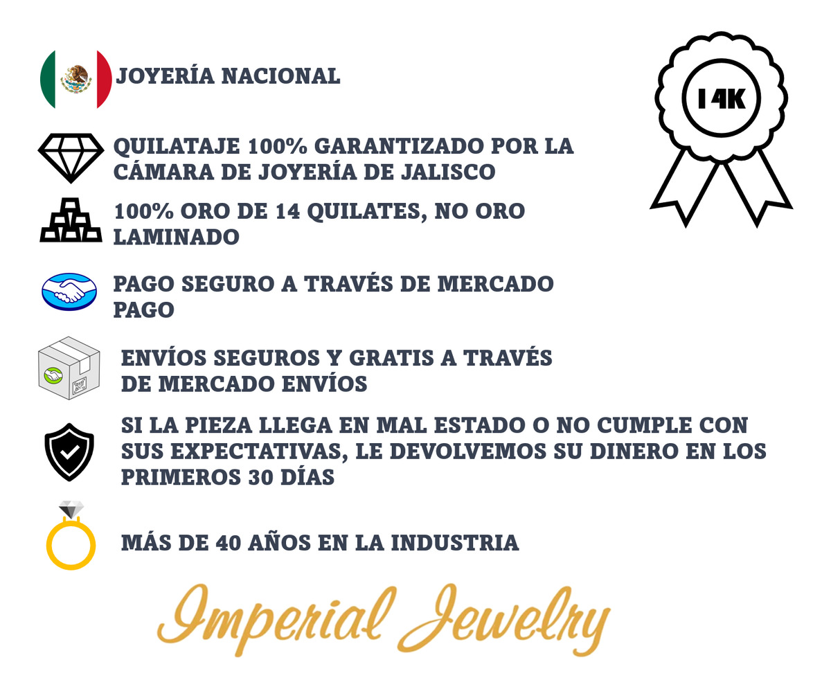 Foto 8 | Arete Arracada Para Mujer De Oro Puro De 14k Medida 25mm