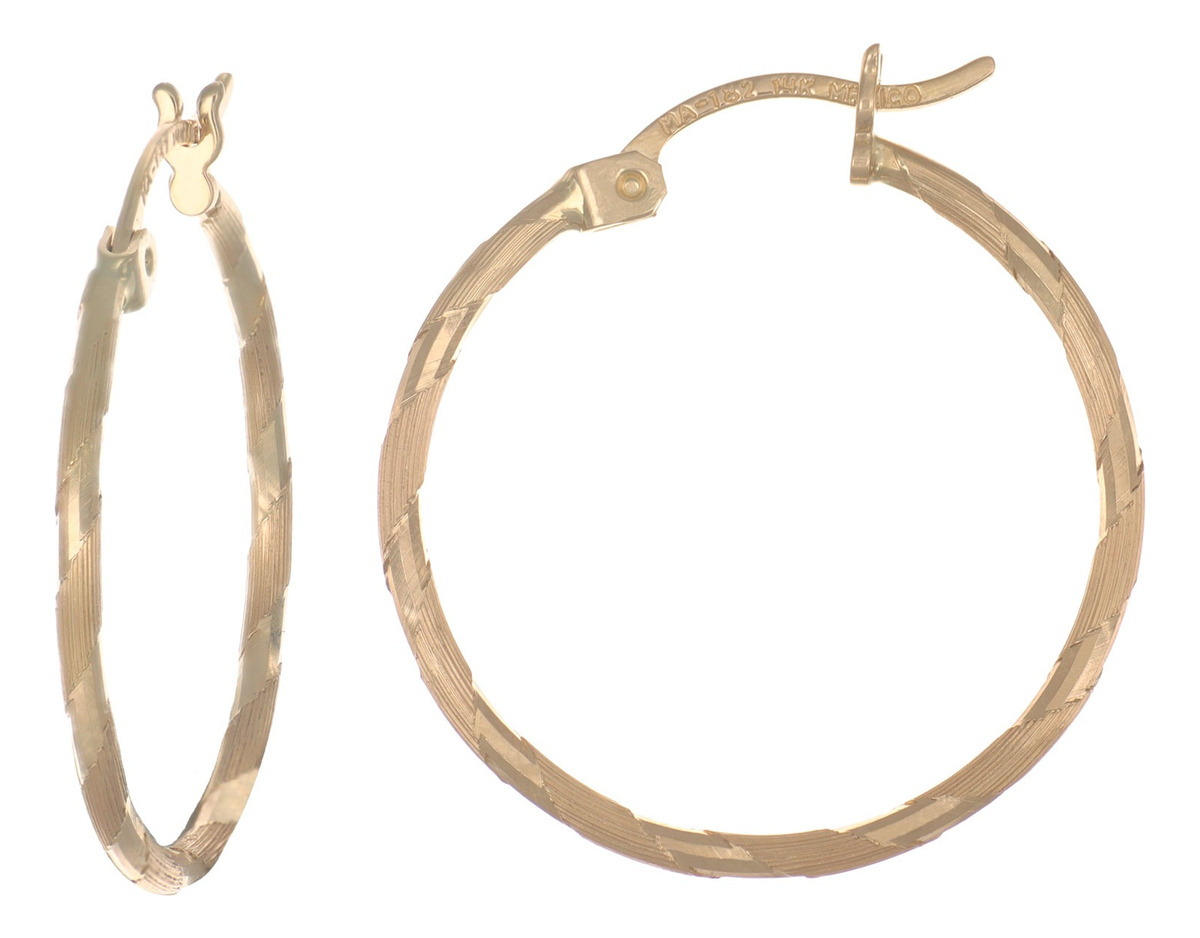 Foto 1 | Arracadas de Oro 14k Cordon Blue