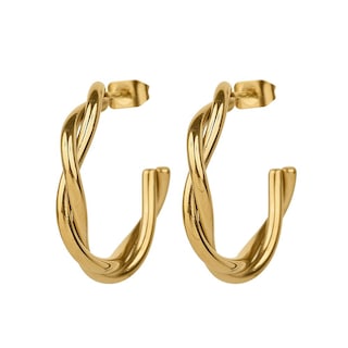 Foto 1 | Aretes Mujer Oro 14k O Plata Tipo Arracadas Luckyly, Acero Inoxidable Baño Oro 14k O Color Plata, Modelo Cami Oro