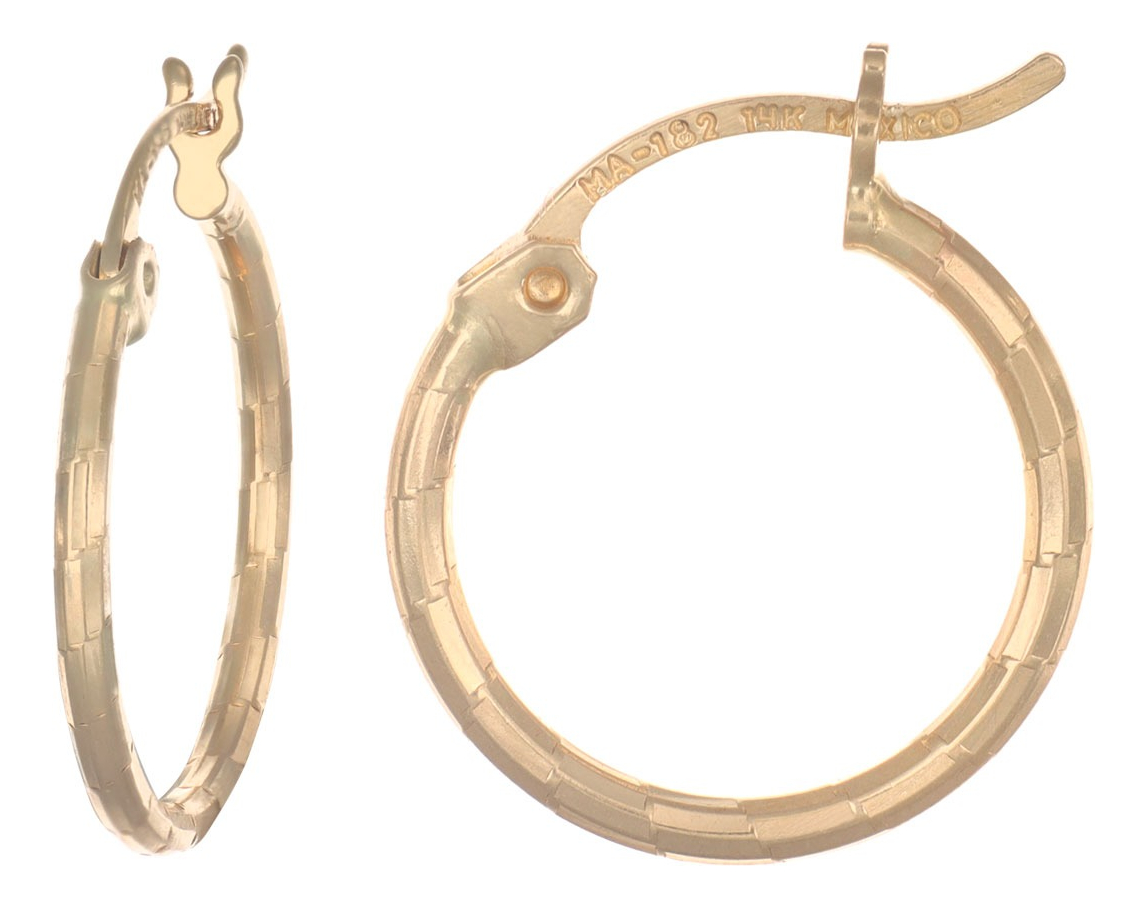 Arracadas Oro 14k Dominó