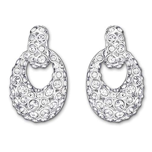 Foto 2 pulgar | Pendientes Perforados Swarovski de Acero Inoxidable - Venta Internacional
