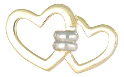 Foto 1 | Arete Con Figura De Corazones Entrelazados 10k 1.70 Grm
