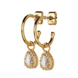 Aretes Mujer Oro 14k Arracadas Zirconia Joyería Fina Luckyly Dory Verde