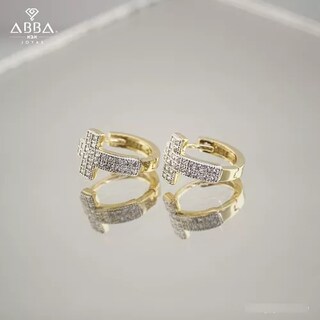 Foto 3 | Aretes Huggies Cruz 10k Oro
