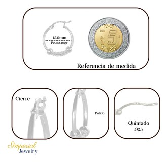 Foto 2 | Arracadas de Plata para Mujer