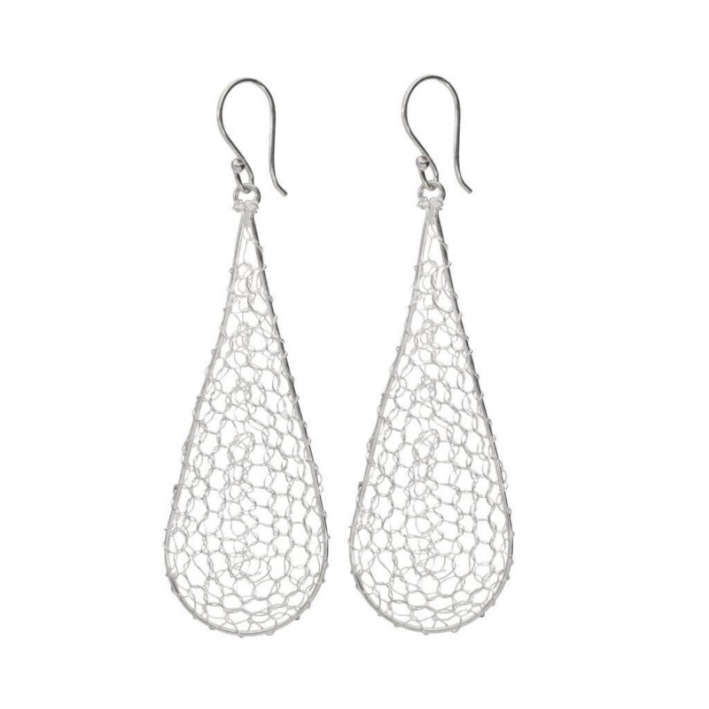 Foto 2 pulgar | Pendientes De Plata De Ley 950 Con Filigrana, Tela Filigrana, 5 Cm - Venta Internacional.