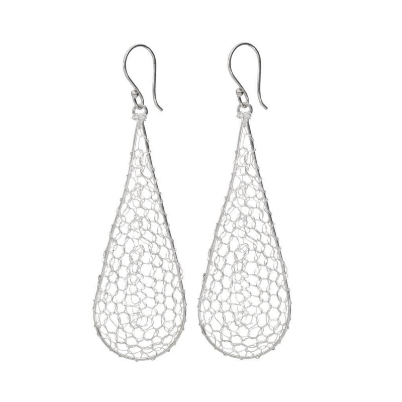 Foto 4 pulgar | Pendientes De Plata De Ley 950 Con Filigrana, Tela Filigrana, 5 Cm - Venta Internacional.