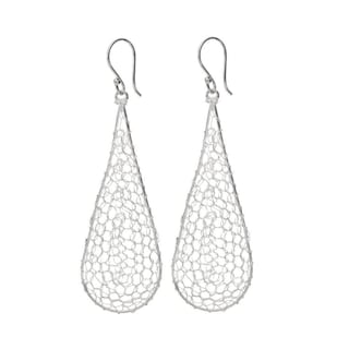 Foto 3 | Pendientes De Plata De Ley 950 Con Filigrana, Tela Filigrana, 5 Cm - Venta Internacional.