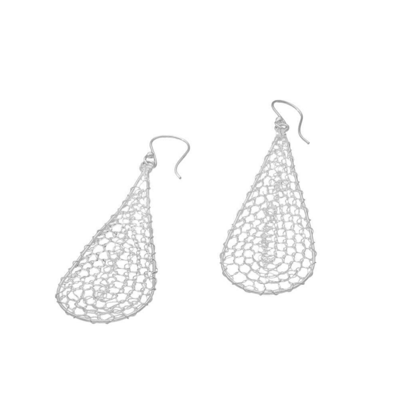 Foto 4 | Pendientes De Plata De Ley 950 Con Filigrana, Tela Filigrana, 5 Cm - Venta Internacional.