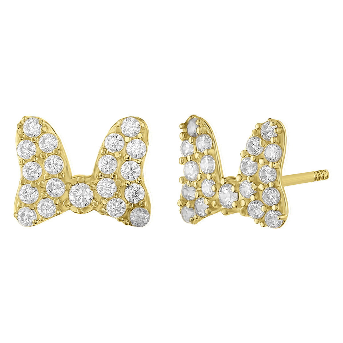 Broquel Disney Oro 10k Moño Minnie