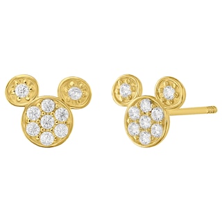 Foto 1 | Broquel Disney Oro 10 k Mickey Mini Pave