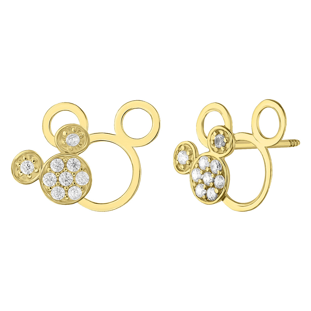 Foto 1 | Broquel Disney Oro 10 k Disney Mickey Doble