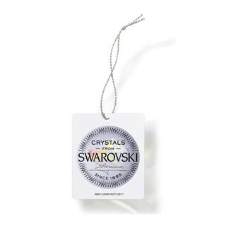 Foto 2 | Aretes Colgantes Cuadrados Baño De Rodio Y Cristal Swarovski - Brillo Y Sofisticación En Cada Movimiento
