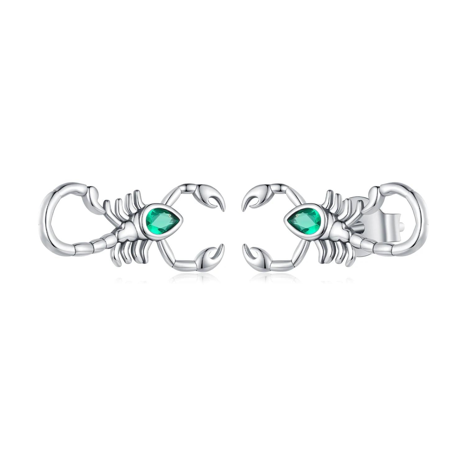 Aretes Chulada, Escorpio De Plata .925 Con Chapa De Platino $589