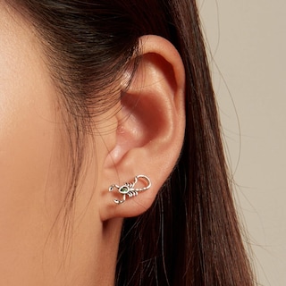 Foto 2 | Aretes Chulada, Escorpio De Plata .925 Con Chapa De Platino